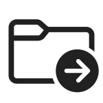 Folder Move SVG Icon